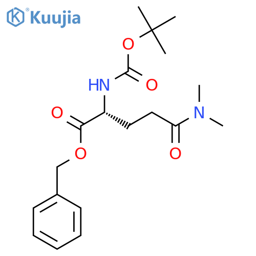 (r)-Benzyl 2-((tert-butoxycarbonyl)amino)-5-(dimethylamino)-5-oxopentanoate structure