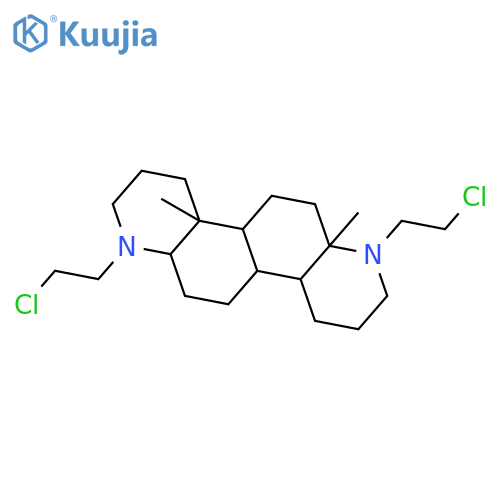 1,7 - bis(2 - chloroethyl) - 4a,6a - dimethyl - 2,3,4,4b,5,6,8,9,10,10a,10b,11,12,12a - tetradecahydroquinolino[6,5 - f]quinoline structure