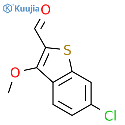 6-chloro-3-methoxy-1-benzothiophene-2-carbaldehyde structure