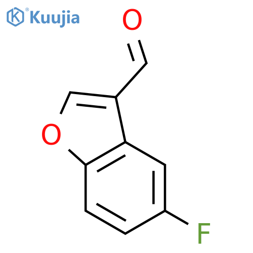 5-fluoro-1-benzofuran-3-carbaldehyde structure