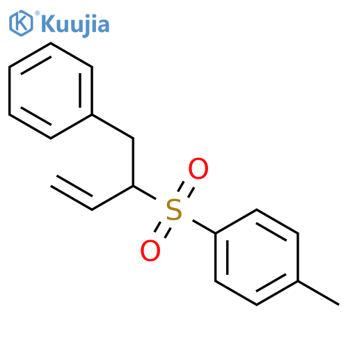 Benzene, 1-methyl-4-[[1-(phenylmethyl)-2-propenyl]sulfonyl]- structure
