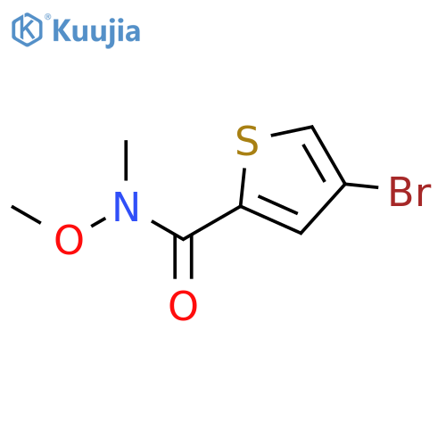 4-BROMO-N-METHOXY-N-METHYLTHIOPHENE-2-CARBOXAMIDE structure