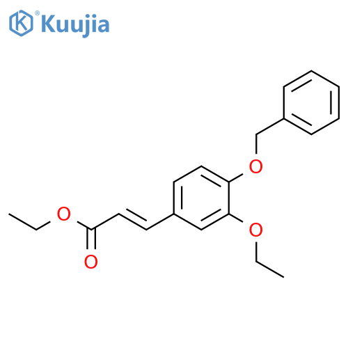 2-Propenoic acid, 3-[3-ethoxy-4-(phenylmethoxy)phenyl]-, ethyl ester structure