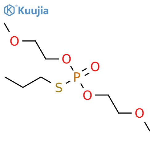 O,O-bis(2-methoxyethyl) S-propyl thiophosphate structure