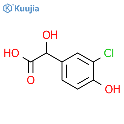 2-(3-chloro-4-hydroxyphenyl)-2-hydroxyacetic acid structure