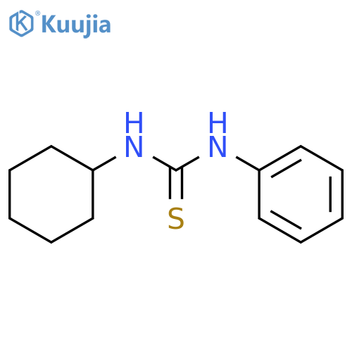 1-Cyclohexyl-3-phenyl-2-thiourea structure
