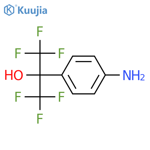 2-(4-aminophenyl)-1,1,1,3,3,3-hexafluoro-propan-2-ol structure