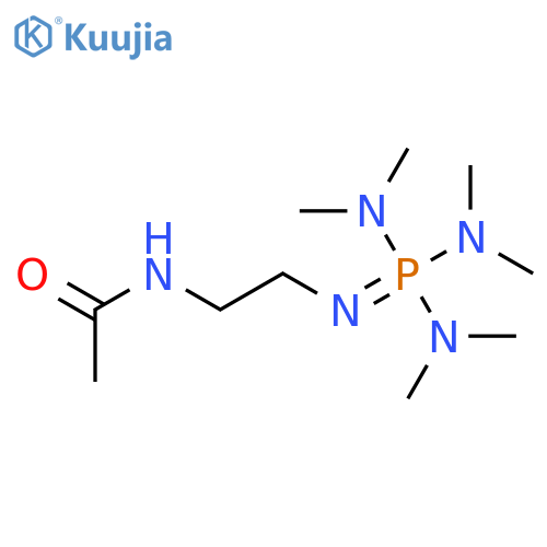 Acetamide, N-[2-[[tris(dimethylamino)phosphoranylidene]amino]ethyl]- structure