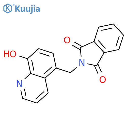 1H-ISOINDOLE-1,3(2H)-DIONE, 2-[(8-HYDROXY-5-QUINOLINYL)METHYL]- structure
