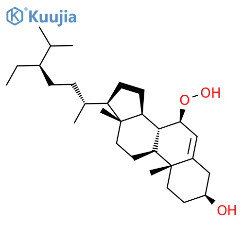 Stigmast-5-en-3-ol, 7-hydroperoxy-, (3b,7b)- structure