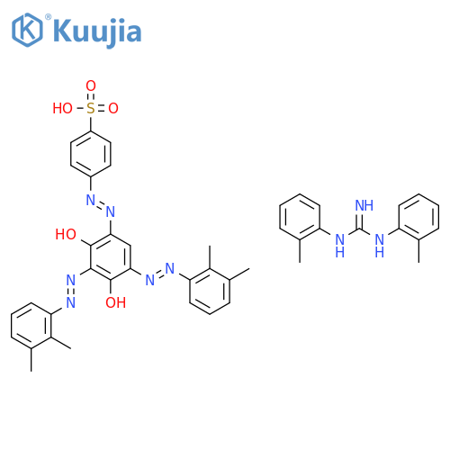 4-[[2,4-dihydroxy-3,5-bis(xylylazo)phenyl]azo]benzenesulphonic acid, compound with N,N'-di-(o-tolyl)guanidine (1:1) structure