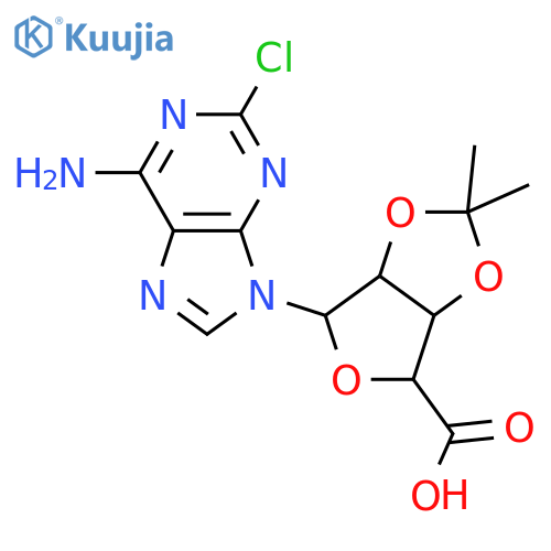 2-Chloroadenosine-5’-carboxy-2’,3’-acetonide structure