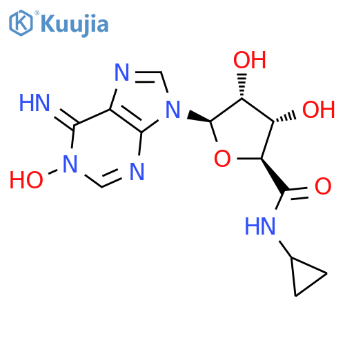 b-D-Ribofuranuronamide,1-(6-amino-1-oxido-9H-purin-9-yl)-N-cyclopropyl-1-deoxy- structure