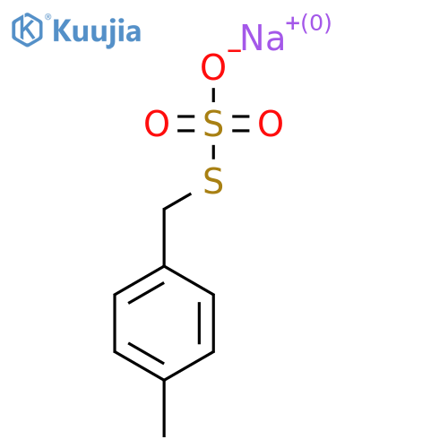 Sodium S-(4-methylbenzyl) sulfurothioate structure