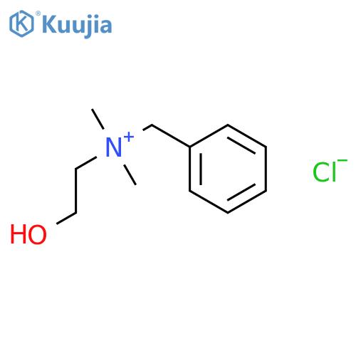 benzyl(2-hydroxyethyl)dimethylammonium chloride structure