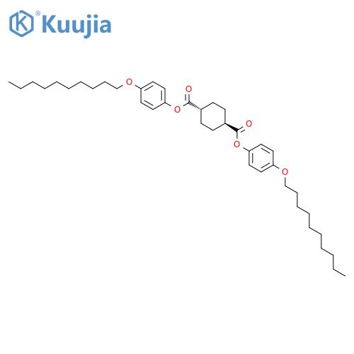 1,4-CYCLOHEXANEDICARBOXYLIC ACID, BIS[4-(DECYLOXY)PHENYL] ESTER, TRANS- structure