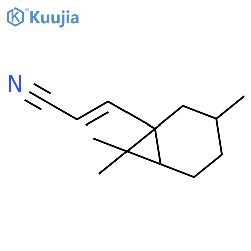 2-Propenenitrile,3-(3,7,7-trimethylbicyclo[4.1.0]heptyl)- structure