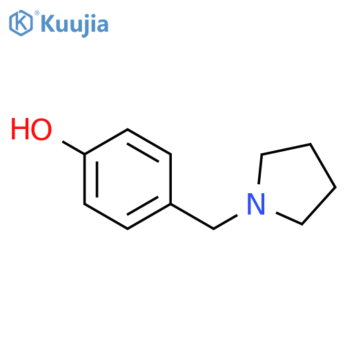 Phenol, 4-(1-pyrrolidinylmethyl)- structure