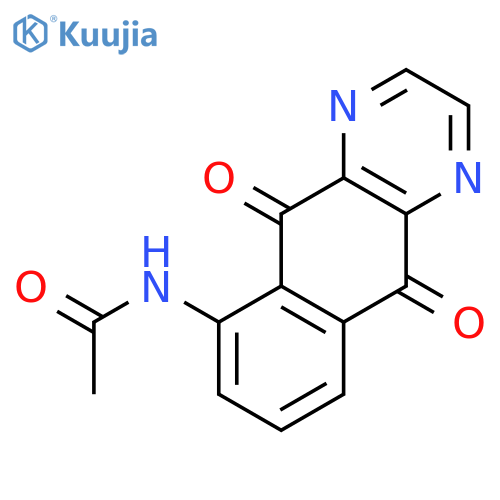 N-(5,10-dioxobenzo[g]quinoxalin-6-yl)acetamide structure