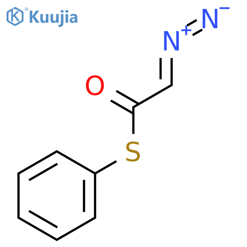 Ethanethioic acid, diazo-, S-phenyl ester structure