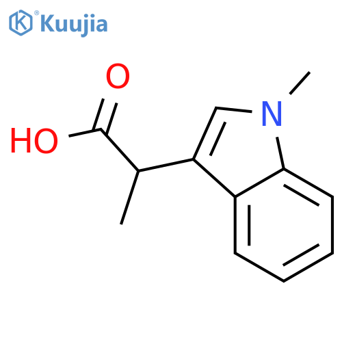 2-(1-methyl-1H-indol-3-yl)propanoic Acid structure