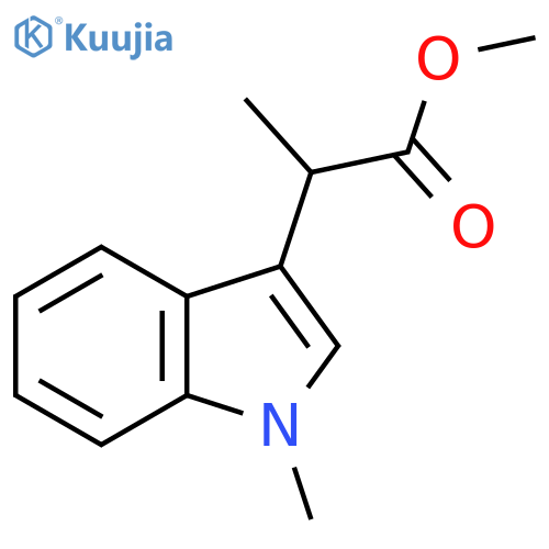 Methyl 2-(1-methyl-1H-indol-3-yl)propanoate structure