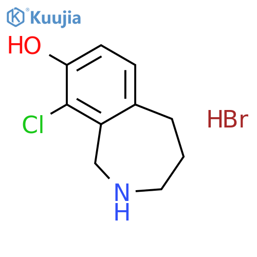 1H-2-Benzazepin-8-ol, 9-chloro-2,3,4,5-tetrahydro-, hydrobromide structure