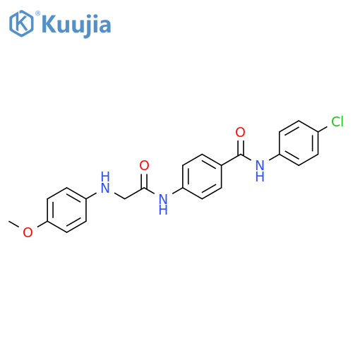Benzamide,N-(4-chlorophenyl)-4-[[[(4-methoxyphenyl)amino]acetyl]amino]- structure