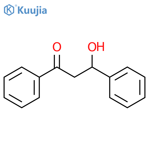 1-Propanone, 3-hydroxy-1,3-diphenyl-, (3R)- structure