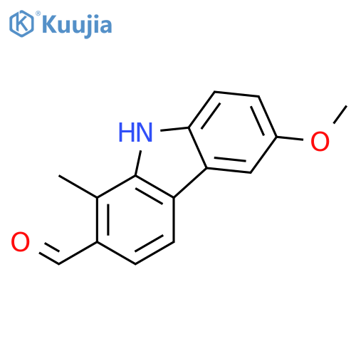6-Methoxy-1-methyl-9H-carbazole-2-carbaldehyde structure