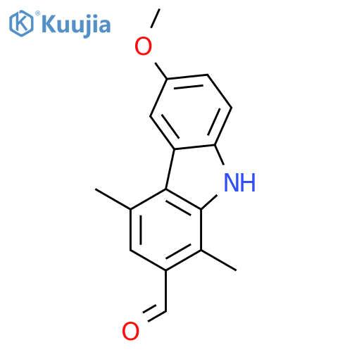 9H-Carbazole-2-carboxaldehyde,6-methoxy-1,4-dimethyl- structure