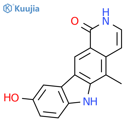 1H-PYRIDO[4,3-B]CARBAZOL-1-ONE, 2,6-DIHYDRO-9-HYDROXY-5-METHYL- structure