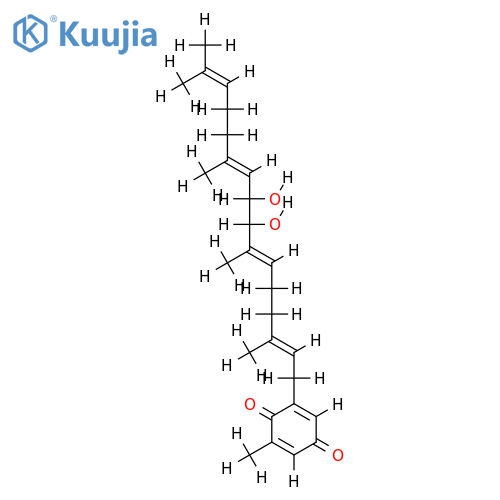 (2'E,6'E,10'E)-2-(8',9'-dihydroxygeranylgeranyl)-6-methyl-1,4-benzoquinone structure