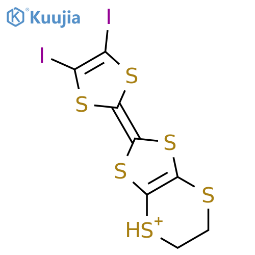 2-(4,5-diiodo-1,3-dithiol-2-ylidene)-5,6-dihydro[1,3]dithiolo[4,5-b][1,4]dithiin-4-ium structure