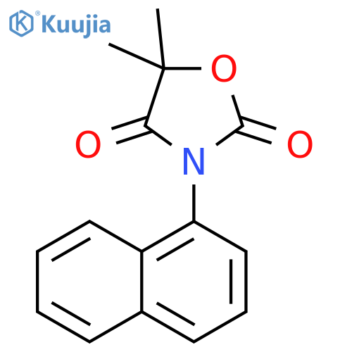 2,4-Oxazolidinedione, 5,5-dimethyl-3-(1-naphthalenyl)- structure