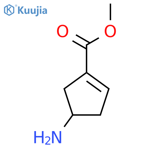 Methyl 4-aminocyclopentene-1-carboxylate structure