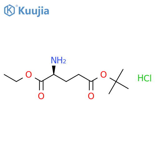 L-Glutamic acid, 5-(1,1-dimethylethyl) 1-ethyl ester, hydrochloride structure