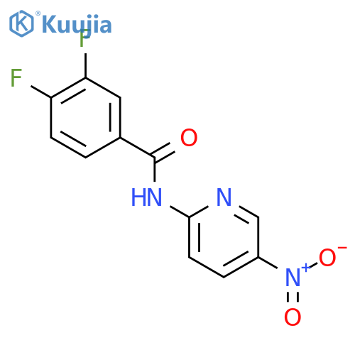Benzamide, 3,4-difluoro-N-(5-nitro-2-pyridinyl)- structure
