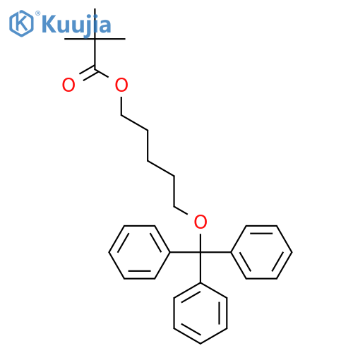 PROPANOIC ACID, 2,2-DIMETHYL-, 5-(TRIPHENYLMETHOXY)PENTYL ESTER structure