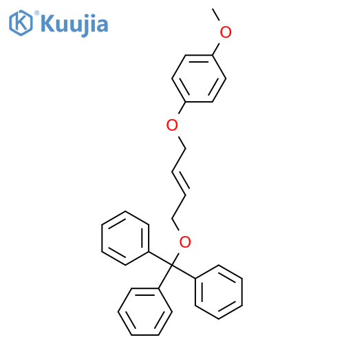 Benzene, 1-methoxy-4-[[4-(triphenylmethoxy)-2-butenyl]oxy]- structure
