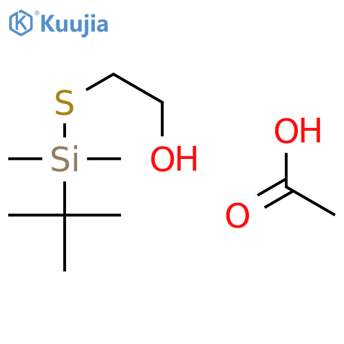 ETHANOL, 2-[[(1,1-DIMETHYLETHYL)DIMETHYLSILYL]THIO]-, ACETATE structure