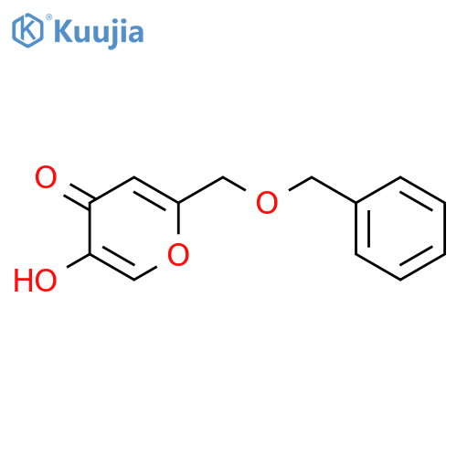 4H-PYRAN-4-ONE, 5-HYDROXY-2-[(PHENYLMETHOXY)METHYL]- structure