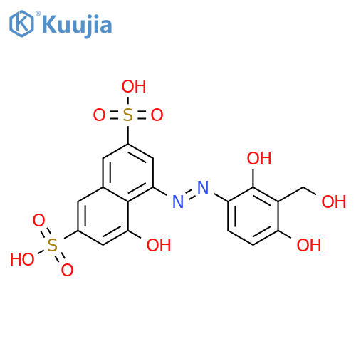 2,7-Naphthalenedisulfonic acid, 4-[[2,4-dihydroxy(hydroxymethyl)phenyl]azo]-5-hydroxy-, coupled with diazotized 2-[(4-aminophenyl)amino]-5-nitrobenzenesulfonic acid monosodium salt structure