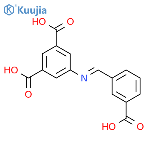1,3-BENZENEDICARBOXYLIC ACID, 5-[[(3-CARBOXYPHENYL)METHYLENE]AMINO]- structure