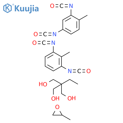 1,3-Propanediol,2-ethyl-2-(hydroxymethyl)-,polymerwith1,3-diisocyanato-2-methylbenzene,2,4-diisocyanato-1-methylbenzeneandmethyloxirane structure