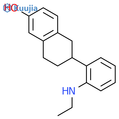 2-Naphthalenol, 6-[2-(ethylamino)phenyl]-5,6,7,8-tetrahydro- structure
