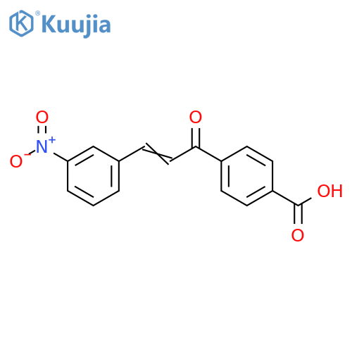 Benzoic acid, 4-[3-(3-nitrophenyl)-1-oxo-2-propenyl]- structure