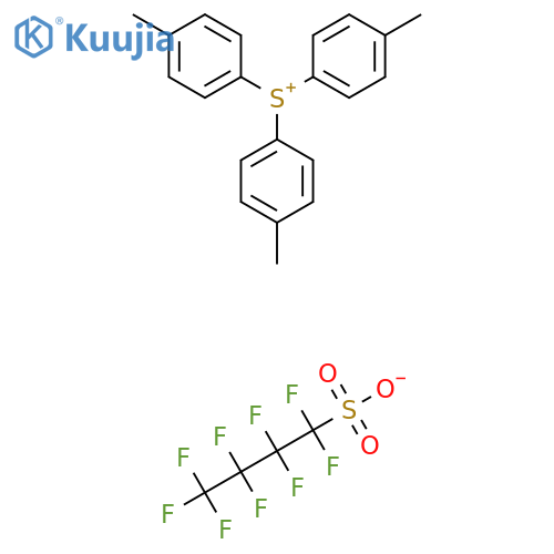 tris(4-methylphenyl)sulfanium nonafluoro-n-butanesulfonate structure