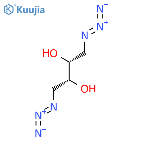 2,3-Butanediol, 1,4-diazido-, (2R,3R)-rel- structure