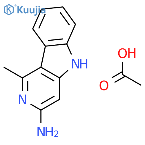 3-Amino-1-methyl-5H-pyrido4,3-bindole Acetate structure